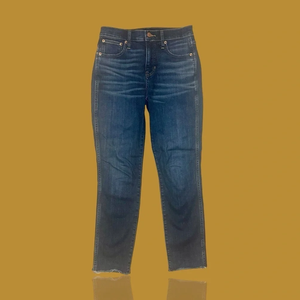 J. Crew ‘9” Vintage Slim Straight Leg Jeans’ in Dark Wash Size 25 Style #BA616
